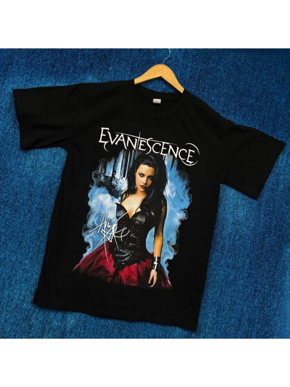 Evanescence Amy Lee Fallen Album Poster Inustrial Rock Tee L